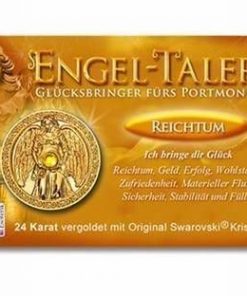 Ingerul Bogatiei - amuleta norocoasa placata cu aur de 24 K